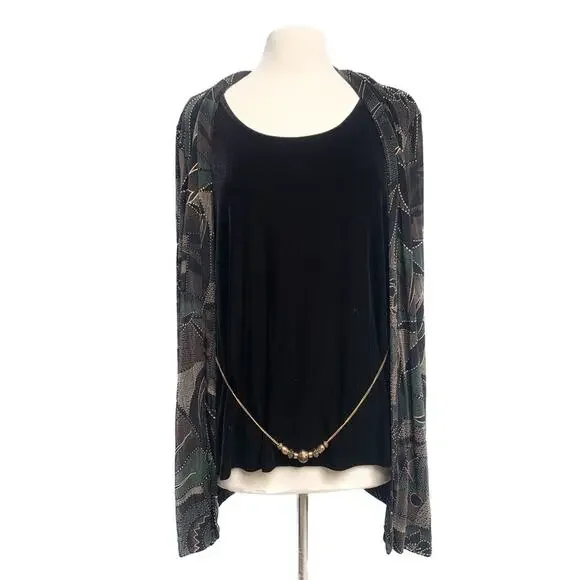 R&M Richards Two Piece Jacket Top - Picture 9 of 11